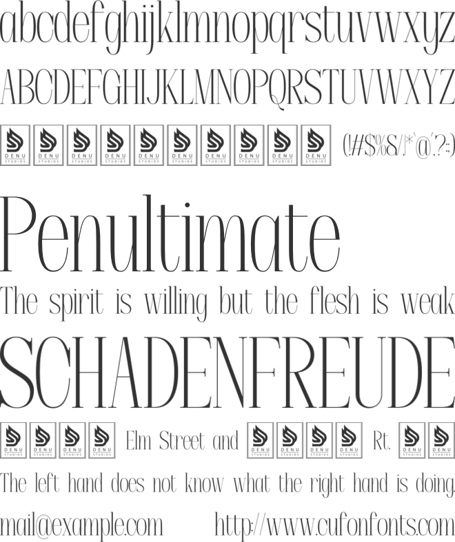 Apex Royale font preview