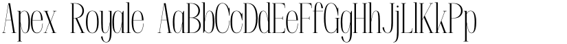 Apex Royale font