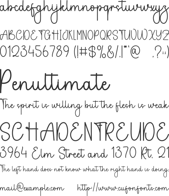 Brother Wedding font preview
