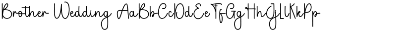 Brother Wedding font