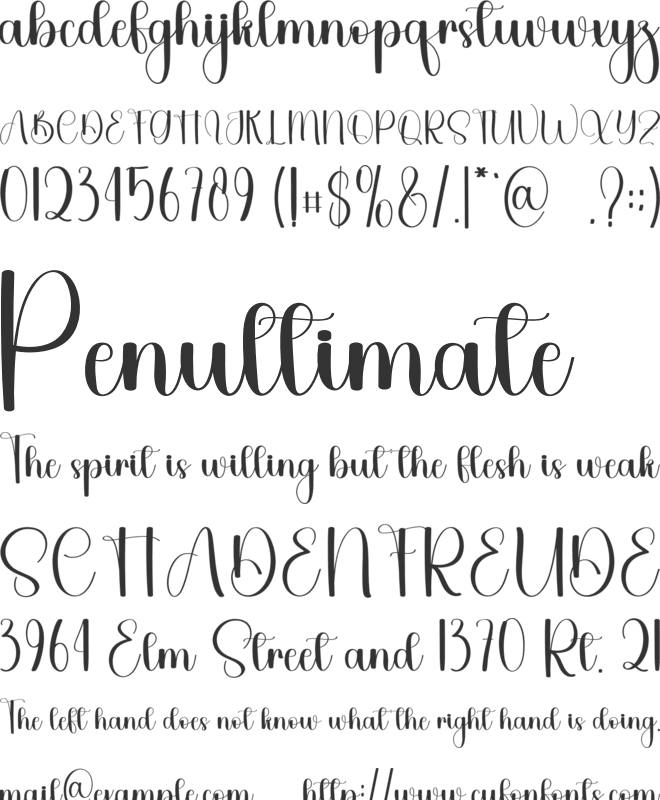 Sunday Traveling font preview