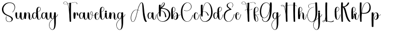 Sunday Traveling font
