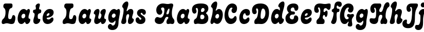 Late Laughs font download