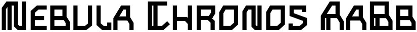 Nebula Chronos font