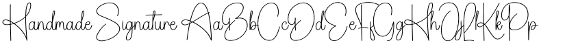 Handmade Signature font download