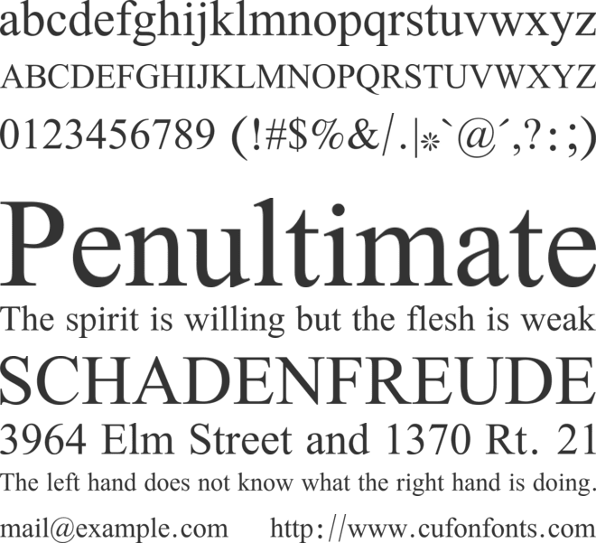 Scheherazade New font preview