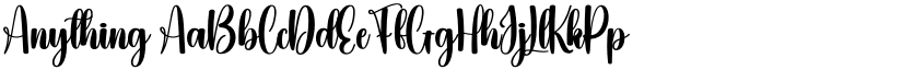 Anything font