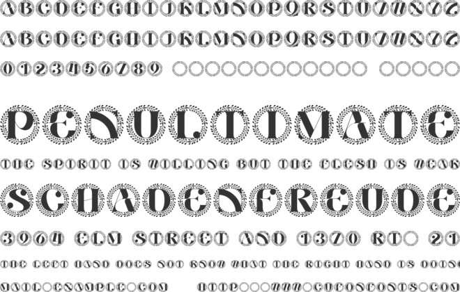 Fleuriton Monogram font preview