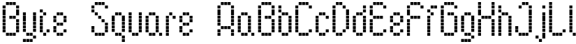 Byte Square font