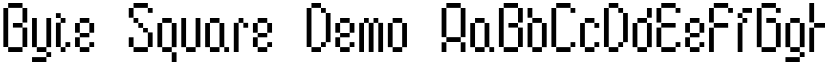 Byte Square Demo font
