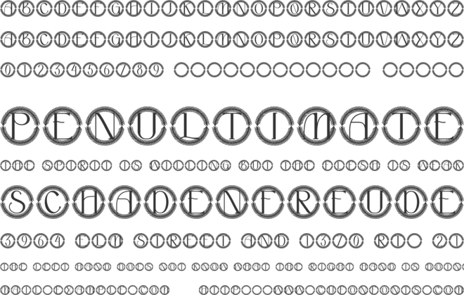 Gildemere Monogram font preview