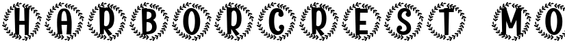 Harborcrest Monogram font
