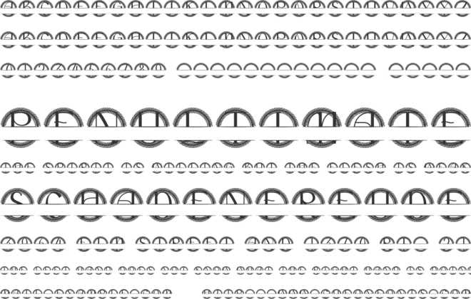 Gildemere Split Monogram font preview