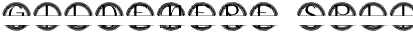 Gildemere Split Monogram font