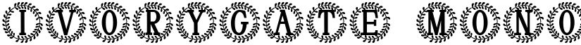 Ivorygate Monogram font