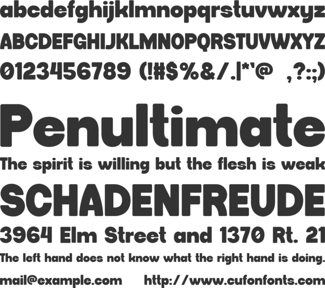 Vulcrum font preview