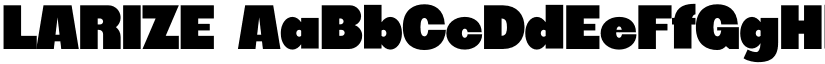 LARIZE font