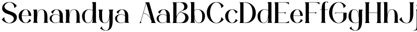 Senandya font