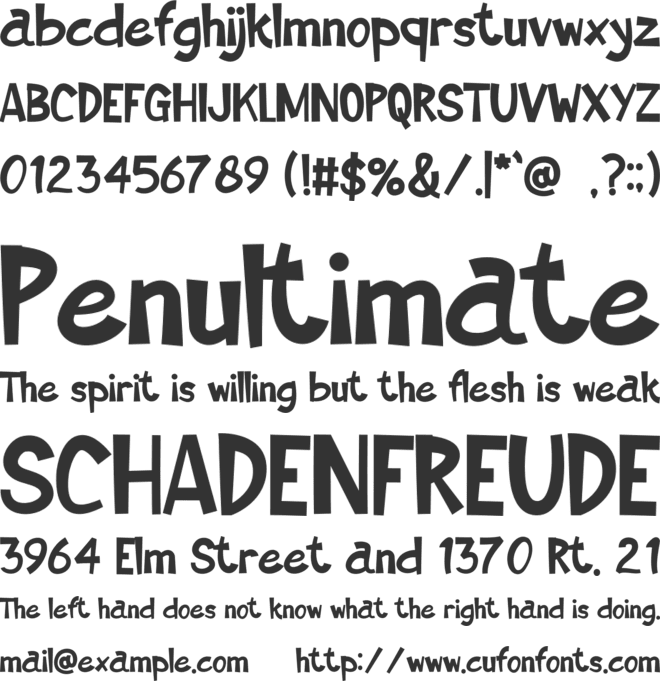 SPATULA font preview