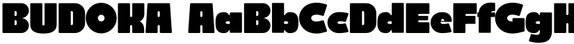 BUDOKA font