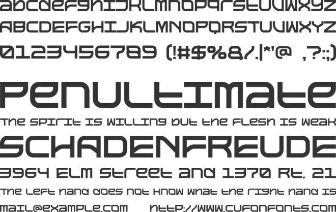 DAMONES font preview