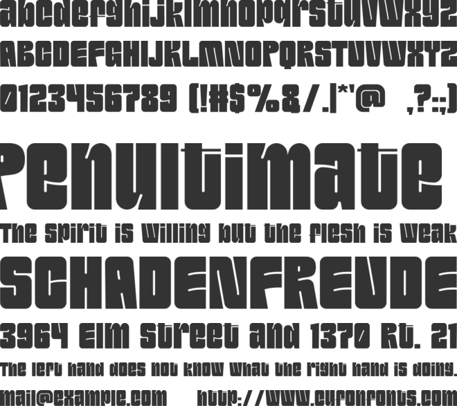 FRESHER font preview