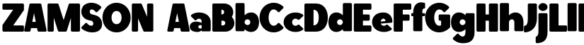 ZAMSON font