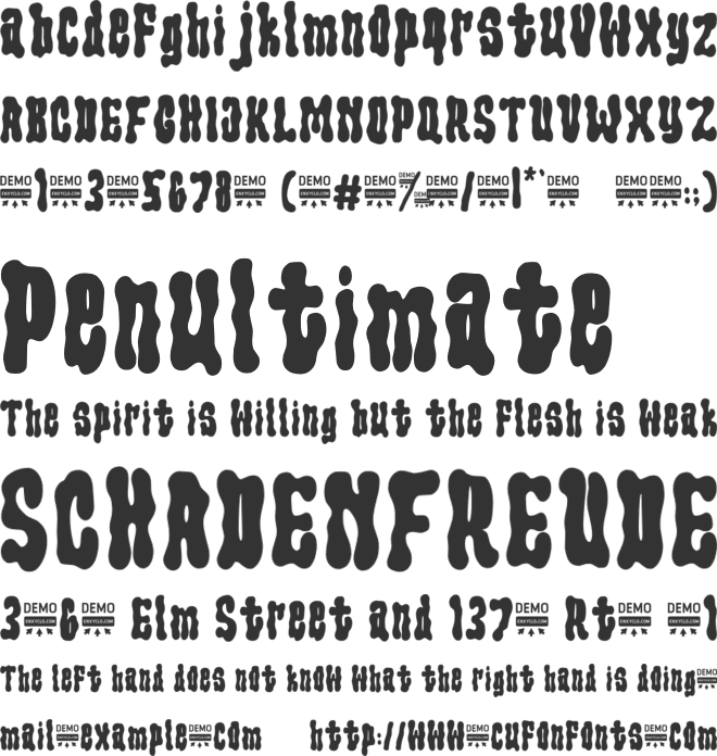 Genwiro font preview