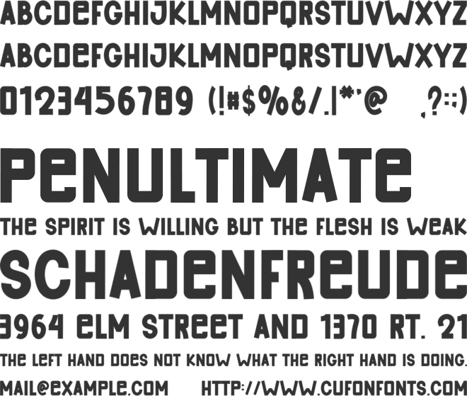 Retro Vacancy font preview