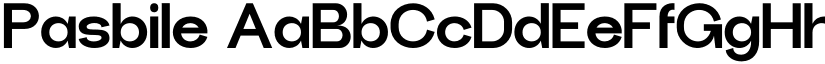 Pasbile font