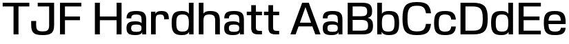 TJF Hardhatt font