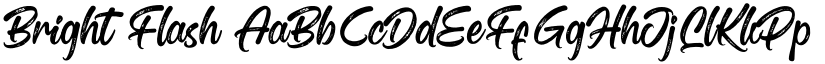 Bright Flash font