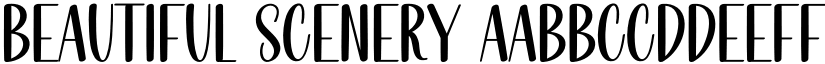 Beautiful Scenery font