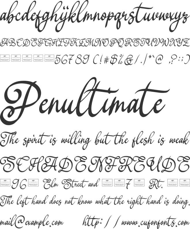 Mildest Free font preview