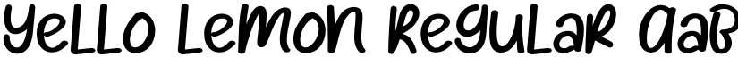 Yello Lemon Regular font