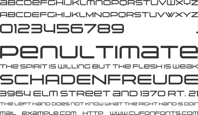 Suissnord Deux font preview