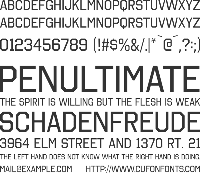 Octin College Free font preview