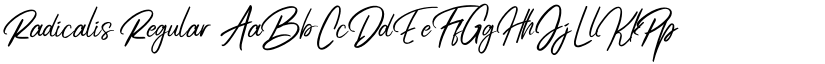 Radicalis Regular font