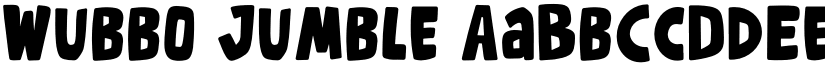 Wubbo Jumble font