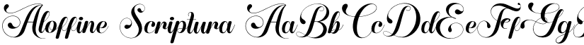 Aloffine Scriptura font