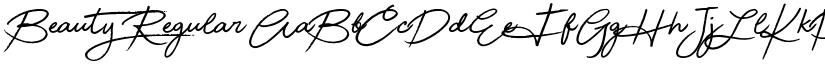 Beauty Regular font