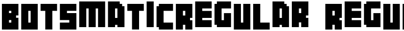 Botsmatic font download
