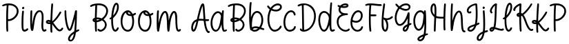 Pinky Bloom font