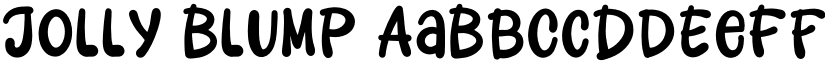 Jolly Blump font