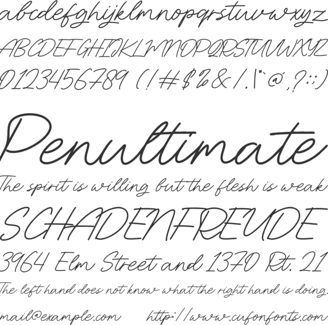 Outside Boston font preview