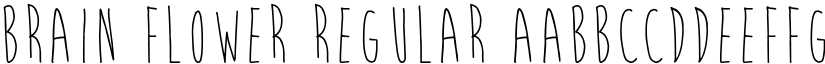 Brain Flower Regular font