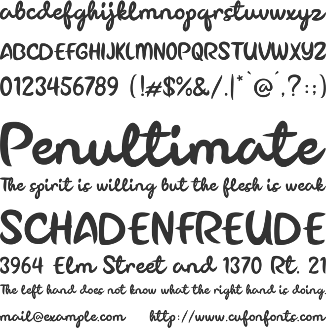 Dillova font preview