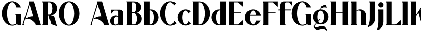 GARO font download