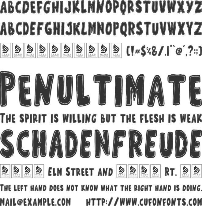 Wonky Dongki font preview