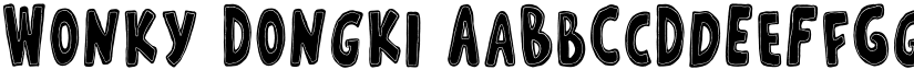 Wonky Dongki font